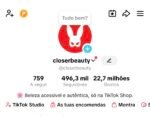 TikTok 490K + R$50,00 Saldo TikTok Shop