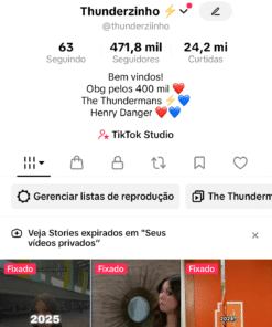 tiktok 471k Engajadissimo com zero restrição e tik Shopee liberado para colocar seus documentos e ganar dinheiro, valor promocional black das blacks de 3800 por apenas 2347