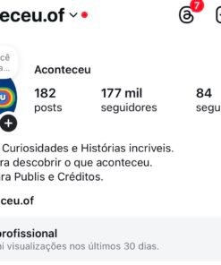 O MAIS ENGAJADO! 23 MILHÕES DE VIEWS APENAS ESSE MÊS, 177 MIL SEGUIDORES E CRESCENDO TODO DIA.