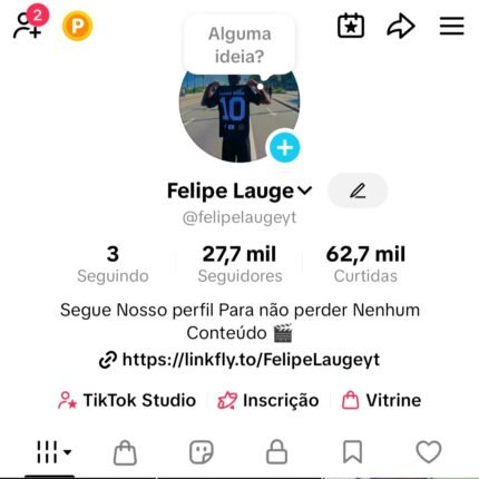 Conta no TIKTOK Monetizado 27.7K Seguidores