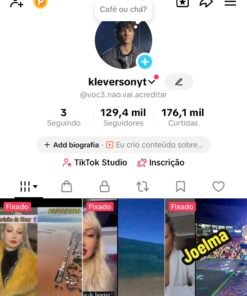 CONTA TIKTOK 129K DE SEGUIDORES + TIKTOK SHOP + MONETIZAÇÃO