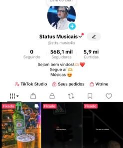 CONTA TIKTOK 568K DE SEGUIDORES