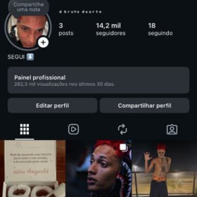 conta do instagram 14 mil seguidores