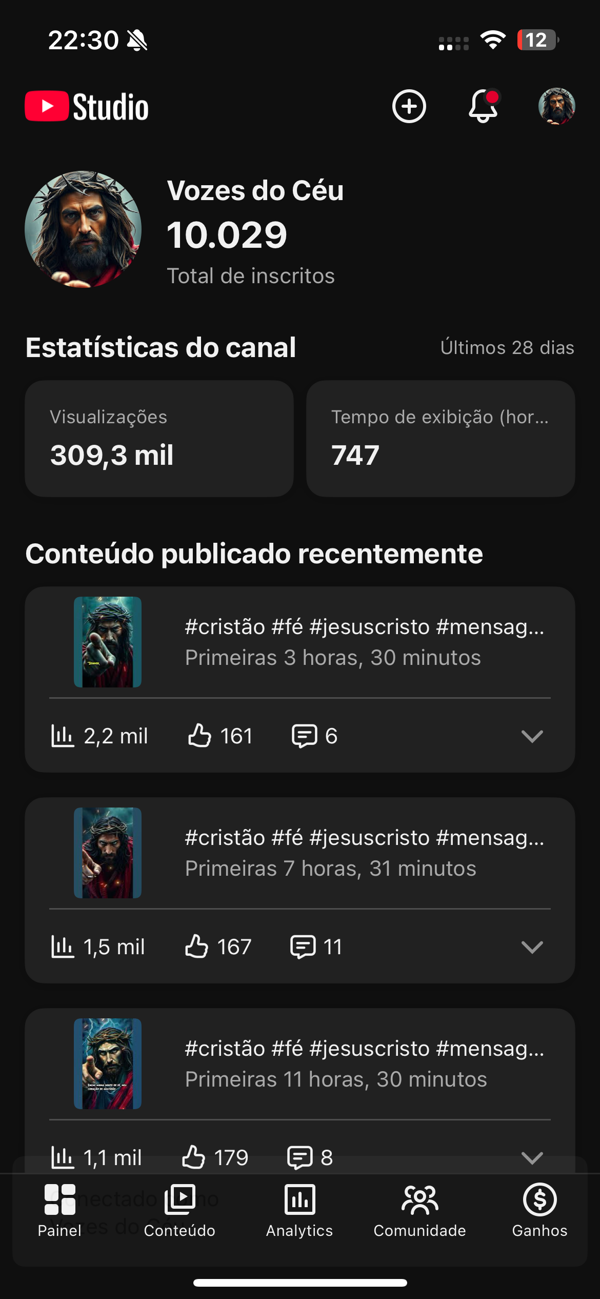 IMG_2907 Canal Vozes do céu - 18,5k de Inscritos - Imagem 1