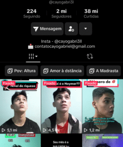 CONTA TIKTOK DE 2 MILHÕES DE SEGUIDORES