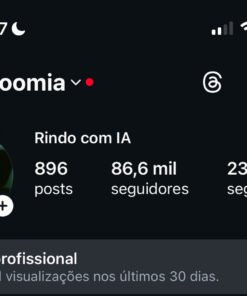 Conta Instagram de entretenimento IA com 86 mil seguidores