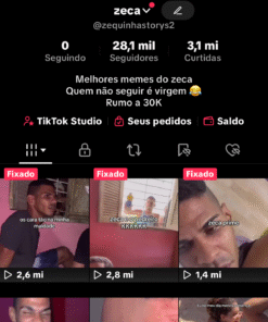 Vendo conta TIKTOK dark monetizada com 28.2K Seguidores