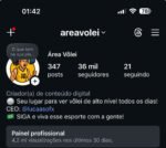 Conta de esporte. Vôlei. Ótima tá entregando praticamente todos os vídeos 36 mil seguidores