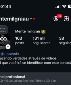 Conta de mentalidade/motivaçao 131 mil seguidores