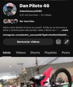 Canal do YouTube 4500 Inscritos