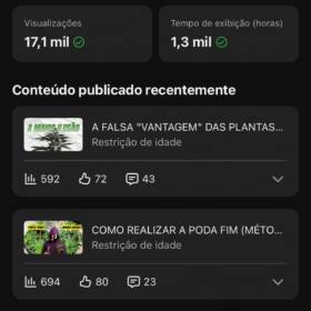 Canal Jardineiro Inteligente - Nicho Cultivo Indoor 🍁 4.2k de inscritos