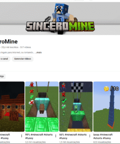 CANAL DE SHORTS - NICHO MINECRAFT 25K DE INSCRITOS, NÃO MONETIZADO!!