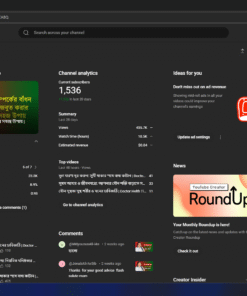 News Monetization Enabled Camera Content Channel (HQ) Doctor Helth Tips BD 1.500+ Subscribers