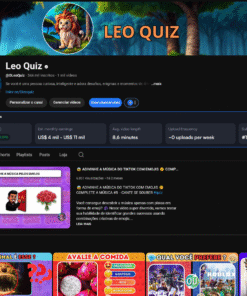 Canal Youtube Leo Quiz MONETIZADO e VERIFICADO Com 345 MIL Inscritos ACEITO PROPOSTAS
