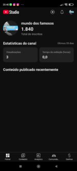 Dois canais do YouTube com a preço de um- canais com 1,84k 1,72k inscritos