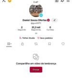 Conta do TikTook 51 mil seguidores