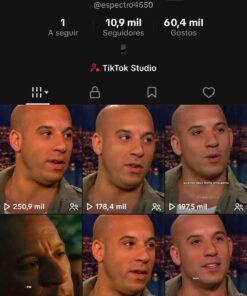 Conta TikTok Monetizada 10k - 🗿 Motivacional - Crescimento 100% orgânico