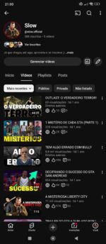 Canal de Games inativo com 588 inscritos