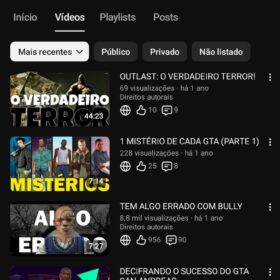 Canal de Games inativo com 588 inscritos