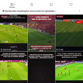 Conta tik Tok futebol. 18.9K Seguidores