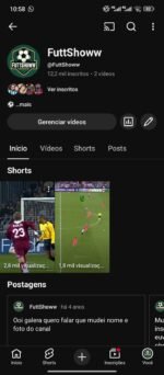 Canal Youtube com 12 mil inscritos