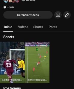 Canal Youtube com 12 mil inscritos