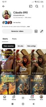 Canal Claudio 12,2 mil inscritos