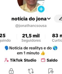 Tiktok monetizado de notícias 21K