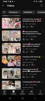 Canal dark pronto e ativo com 90.094 visualizações totais e 948 inscritos