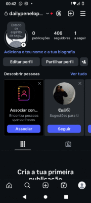 Conta do Instagram com 429 seguidores