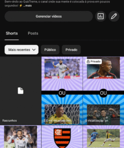 Canal do YouTube QuizTreme 2,17 mil inscritos