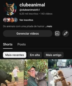 Conta a engajada 6,34 mil inscritos