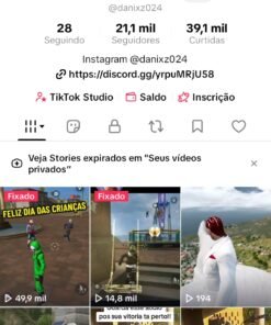 Tiktok com 21k monetizado