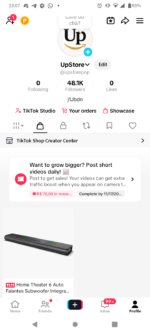 **Conta do TIK TOK 48k
