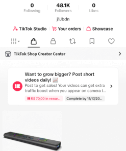 **Conta do TIK TOK 48k