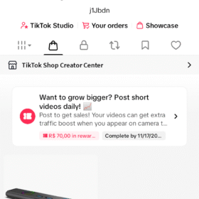 **Conta do TIK TOK 48k