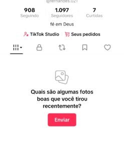 Conta de tiktok 1097 Seguidores