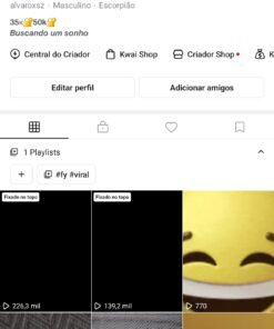 CONTA KWAI MONETIZADA 25K SEGUIDORES