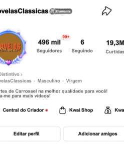 Conta do Kwai 496.2K Seguidores