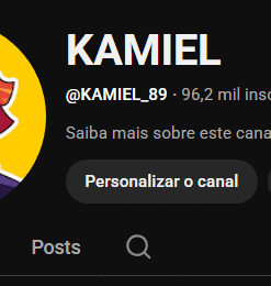 Canal de 96mil seguidores
