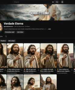 Canal YouTube com 1.100 Inscritos / Nicho Religião