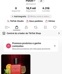 CONTA DO TIKTOK MONETIZADA + SHOP ATIVO 18,9k SEGUIDORES