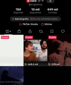 Conta TikTok DARK +10 mil seguidores 500K Likes Vídeos Viralizados