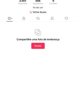 Conta TikTok 606 seguidores