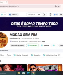 Vendo canal de musica com 10.700 inscritos e com 2.140.882 visualizações e 62 vídeos com muitas visualizaçôes.Canal sem Restriçôes