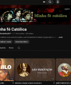 CANAL DO YOUTUBE 1K - CATÓLICO