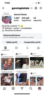 ????474 mil de seguidores.