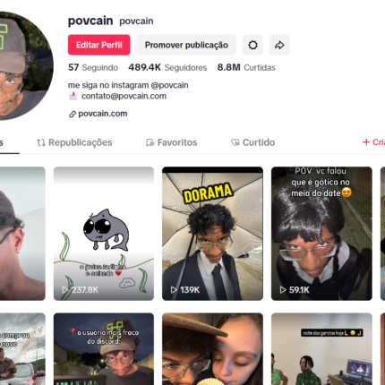 Conta TIKTOK MONETIZADA COM QUASE 500K de seguidores e vídeos de humor