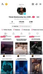 Conta TikTok monetizada 170k de seguidores