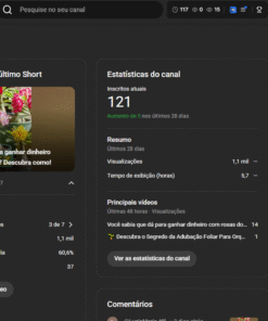 Vendo Canal 121 inscritos